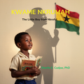 Book cover featuring a child holding a book with a flag in the background, titled 'Kwame Nkrumah: The Little Boy from Nkroful'.