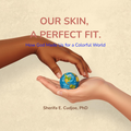 Book cover with two hands holding a small globe against a beige background, featuring text about diversity and unity.